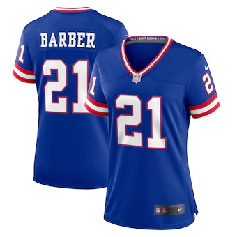 womens nike tiki barber royal new york giants classic retir